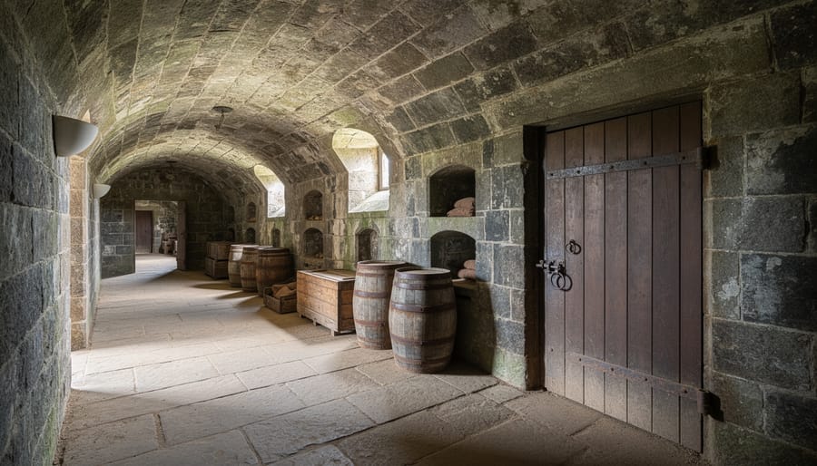 Historic powder magazine structure at Prince of Wales Fort